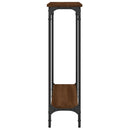 vidaXL barna tölgyszínű szerelt fa tálalóasztal 75x22,5x75 cm