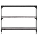 vidaXL szürke sonoma színű szerelt fa konzolasztal 100x22,5x75 cm