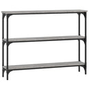 vidaXL szürke sonoma színű szerelt fa konzolasztal 100x22,5x75 cm