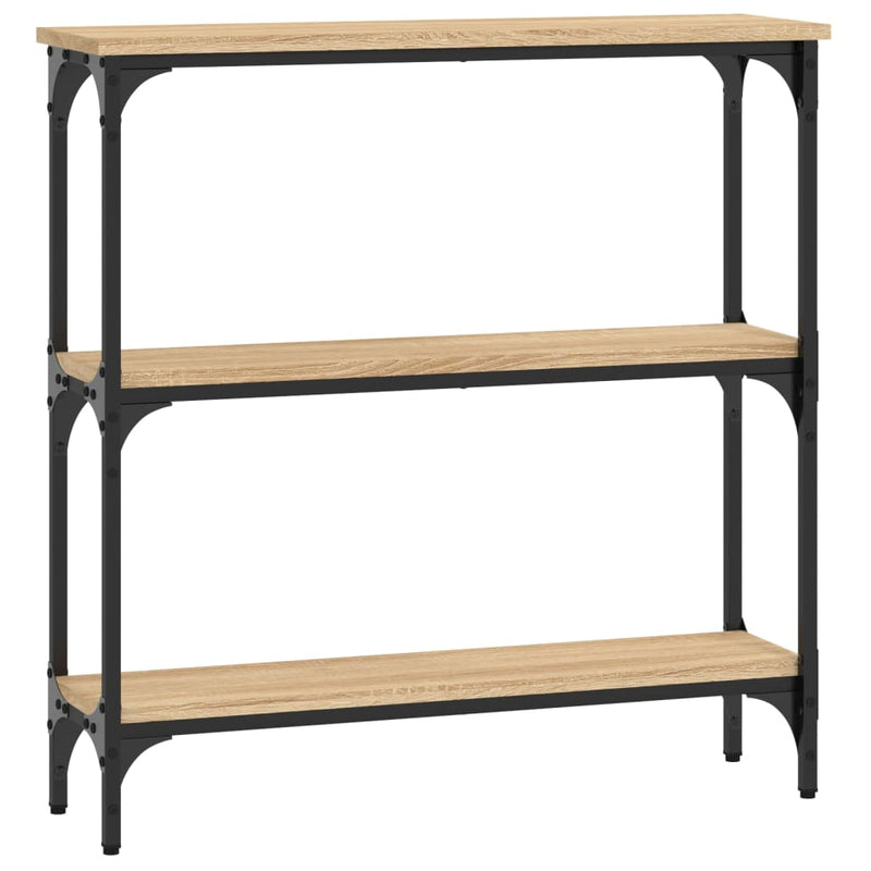 vidaXL sonoma tölgy színű szerelt fa dohányzóasztal 75x22,5x75 cm