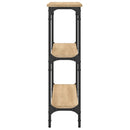 vidaXL sonoma tölgyfa konzolasztal 75 x 22,5 x 75 cm rétegelt fából