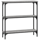 vidaXL szürke sonoma színű szerelt fa konzolasztal 75x22,5x75 cm