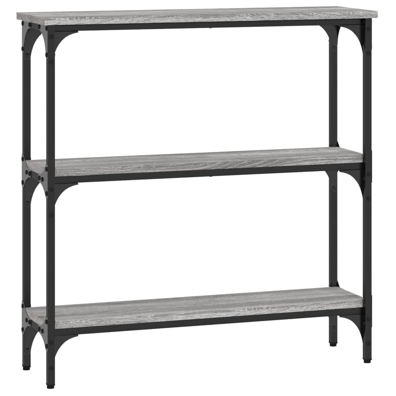 vidaXL szürke sonoma színű szerelt fa konzolasztal 75x22,5x75 cm