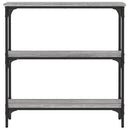 vidaXL szürke sonoma színű szerelt fa konzolasztal 75x22,5x75 cm