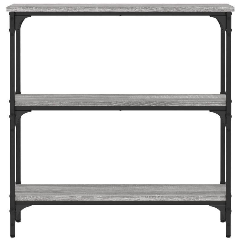 vidaXL szürke sonoma színű szerelt fa konzolasztal 75x22,5x75 cm