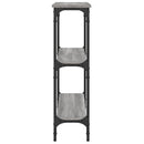 vidaXL szürke sonoma színű szerelt fa konzolasztal 75x22,5x75 cm