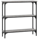 vidaXL szürke sonoma színű szerelt fa konzolasztal 75x22,5x75 cm