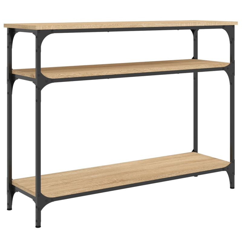 vidaXL sonoma tölgy színű szerelt fa dohányzóasztal 100x29x75 cm