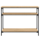 vidaXL sonoma tölgy színű szerelt fa dohányzóasztal 100x29x75 cm