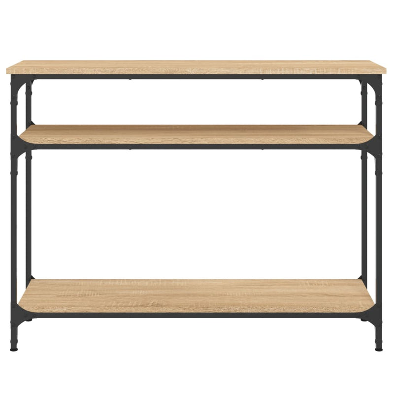 vidaXL sonoma tölgy színű szerelt fa dohányzóasztal 100x29x75 cm
