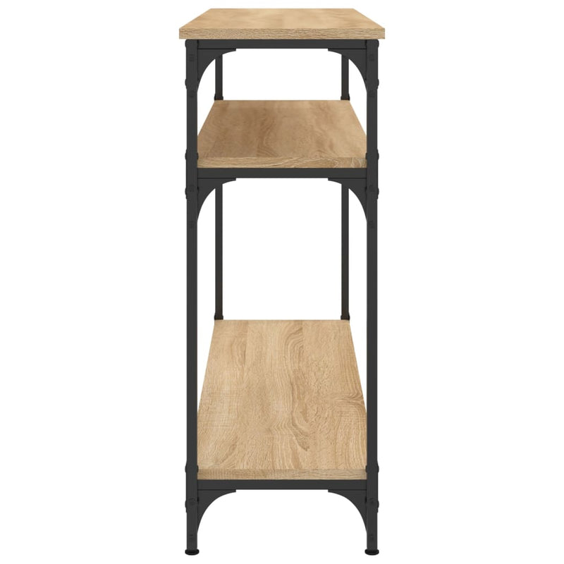 vidaXL sonoma tölgy színű szerelt fa dohányzóasztal 100x29x75 cm