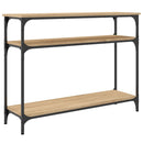 vidaXL sonoma tölgy színű szerelt fa dohányzóasztal 100x29x75 cm