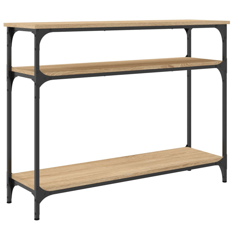 vidaXL sonoma tölgy színű szerelt fa dohányzóasztal 100x29x75 cm