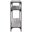vidaXL szürke sonoma színű szerelt fa tálalóasztal 100x29x75 cm