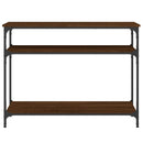 vidaXL barna tölgyszínű szerelt fa tálalóasztal 100x29x75 cm