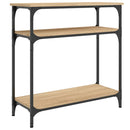 vidaXL sonoma tölgy színű szerelt fa dohányzóasztal 75x29x75 cm