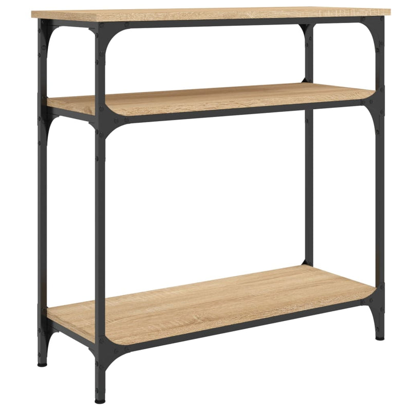vidaXL sonoma tölgy színű szerelt fa dohányzóasztal 75x29x75 cm