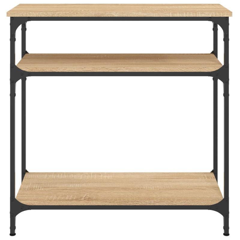 vidaXL sonoma tölgy színű szerelt fa dohányzóasztal 75x29x75 cm
