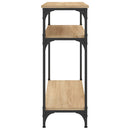 vidaXL sonoma tölgy színű szerelt fa dohányzóasztal 75x29x75 cm