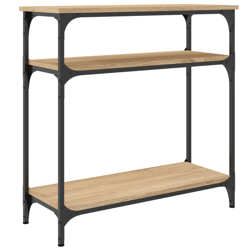 vidaXL sonoma tölgy színű szerelt fa dohányzóasztal 75x29x75 cm