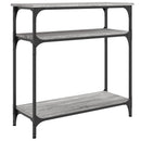 vidaXL szürke sonoma színű szerelt fa konzolasztal 75 x 29 x 75 cm