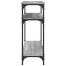 vidaXL szürke sonoma színű szerelt fa konzolasztal 75 x 29 x 75 cm
