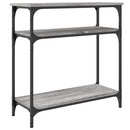 vidaXL szürke sonoma színű szerelt fa konzolasztal 75 x 29 x 75 cm