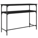 vidaXL fekete szerelt fa tálalóasztal 100x35,5x75 cm