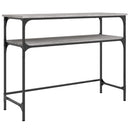 vidaXL szürke sonoma színű szerelt fa konzolasztal 100x35,5x75 cm