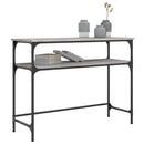 vidaXL szürke sonoma színű szerelt fa konzolasztal 100x35,5x75 cm