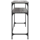 vidaXL szürke sonoma színű szerelt fa konzolasztal 100x35,5x75 cm