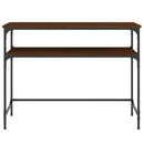 vidaXL barna tölgyszínű szerelt fa tálalóasztal 100x35,5x75 cm
