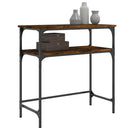 vidaXL füstös tölgy színű szerelt fa tálalóasztal 75x35,5x75 cm