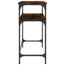 vidaXL füstös tölgy színű szerelt fa tálalóasztal 75x35,5x75 cm