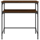 vidaXL barna tölgyszínű szerelt fa tálalóasztal 75x35,5x75 cm