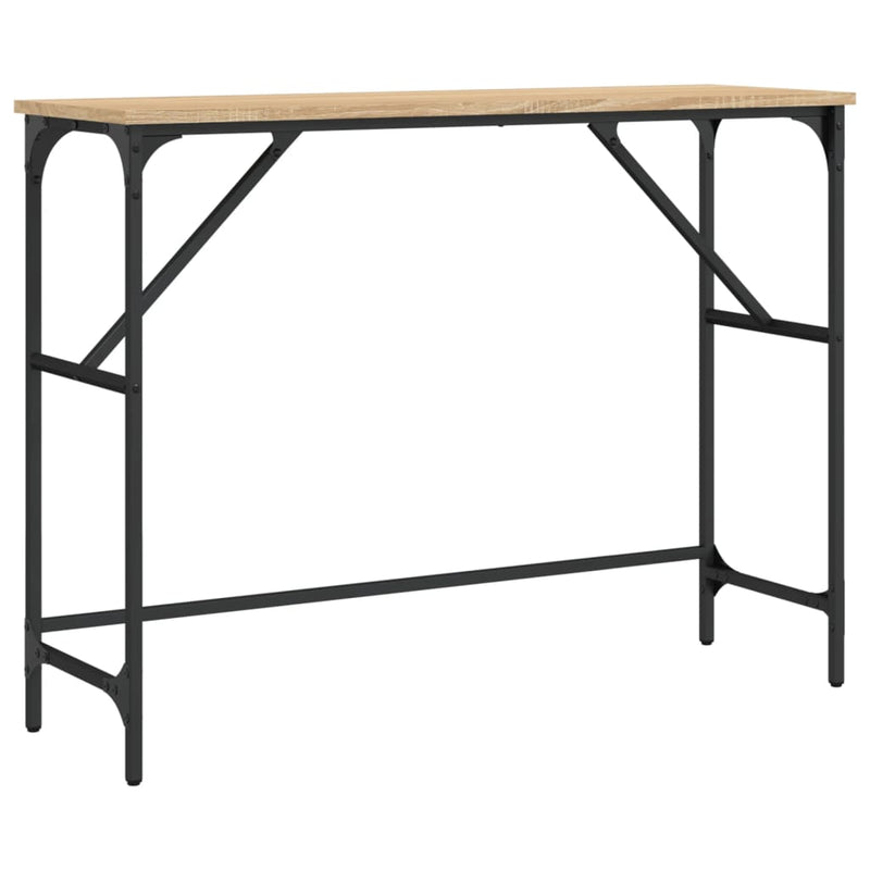 vidaXL sonoma tölgy színű szerelt fa dohányzóasztal 100x32x75 cm