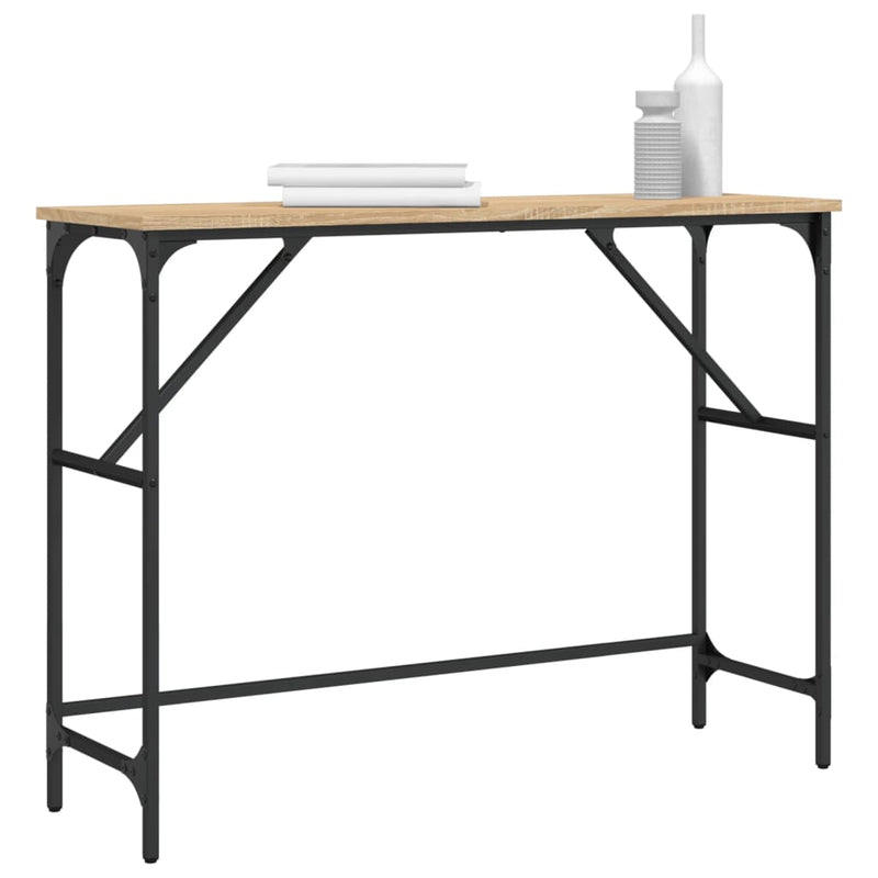 vidaXL sonoma tölgy színű szerelt fa dohányzóasztal 100x32x75 cm