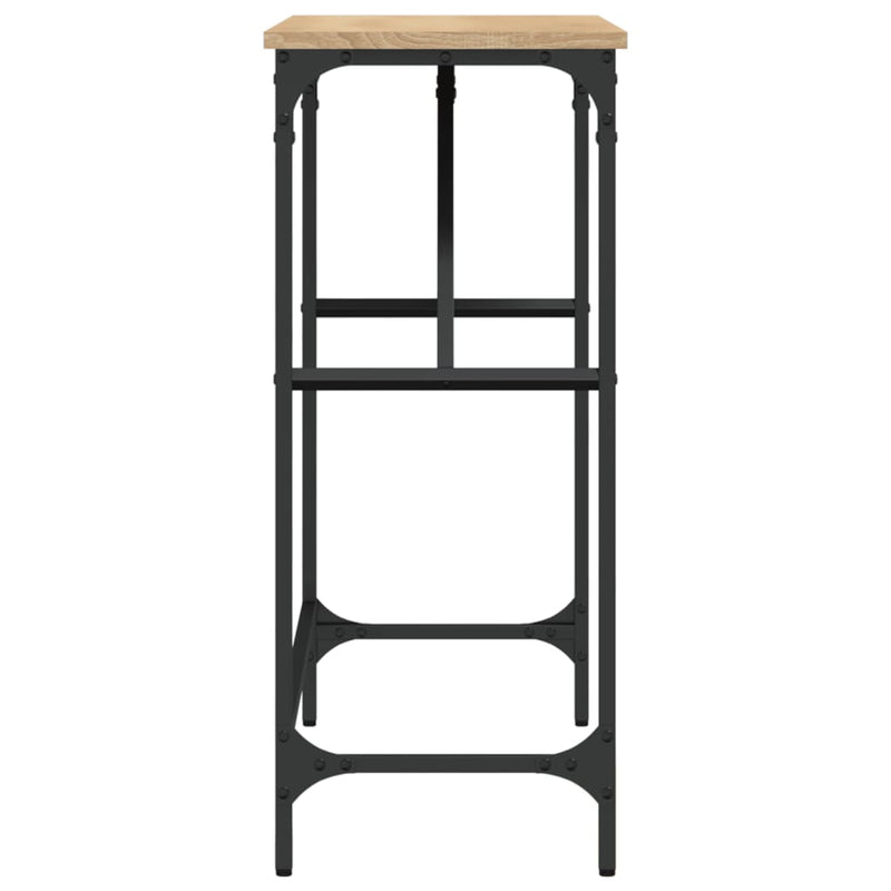 vidaXL sonoma tölgy színű szerelt fa dohányzóasztal 100x32x75 cm