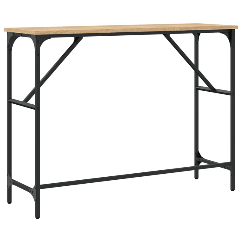 vidaXL sonoma tölgy színű szerelt fa dohányzóasztal 100x32x75 cm