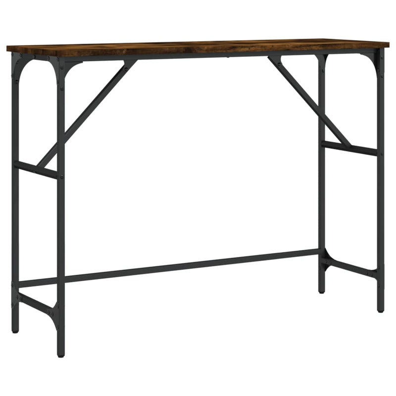 vidaXL füstös tölgy színű szerelt fa tálalóasztal 100x32x75 cm