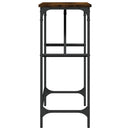 vidaXL füstös tölgy színű szerelt fa tálalóasztal 100x32x75 cm