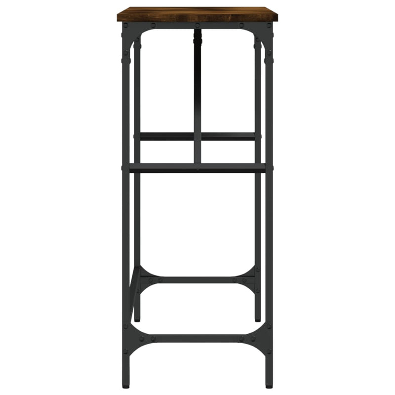 vidaXL füstös tölgy színű szerelt fa tálalóasztal 100x32x75 cm