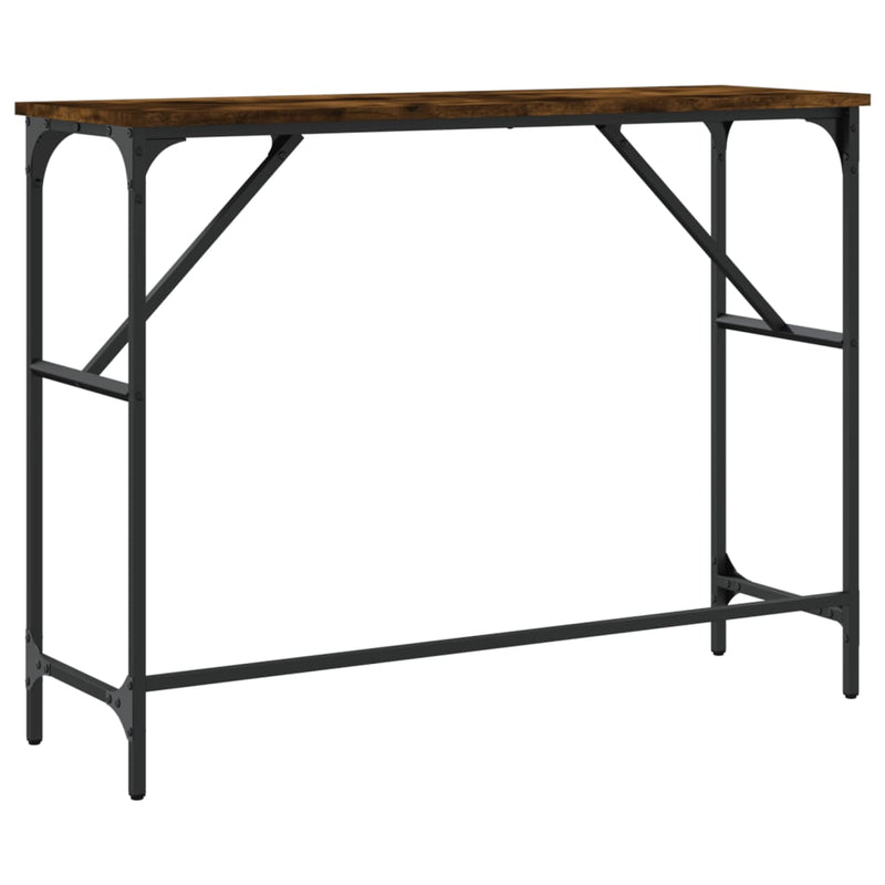 vidaXL füstös tölgy színű szerelt fa tálalóasztal 100x32x75 cm