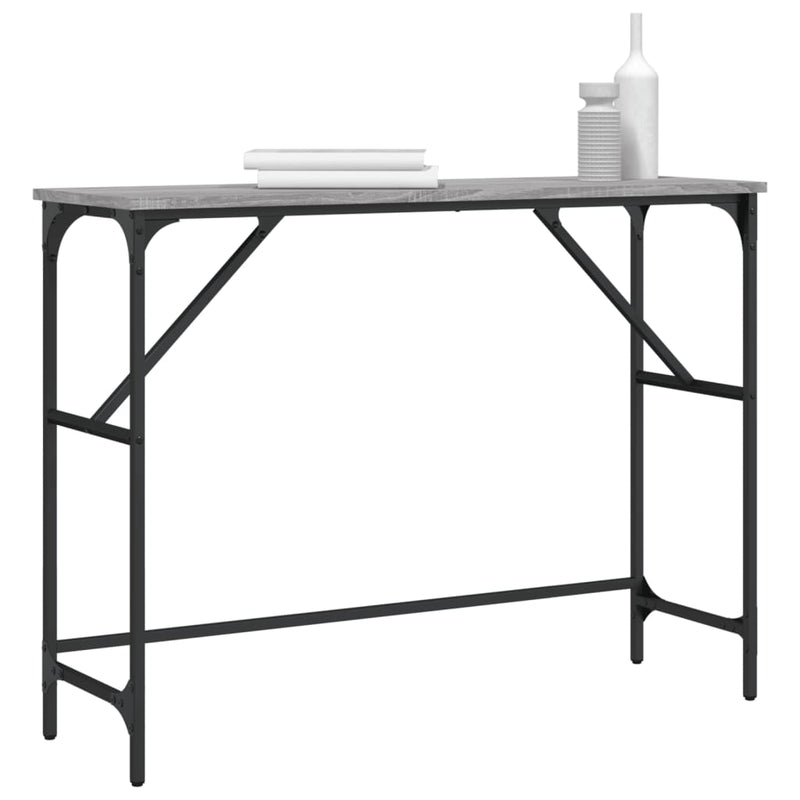 vidaXL szürke sonoma színű szerelt fa tálalóasztal 100x32x75 cm