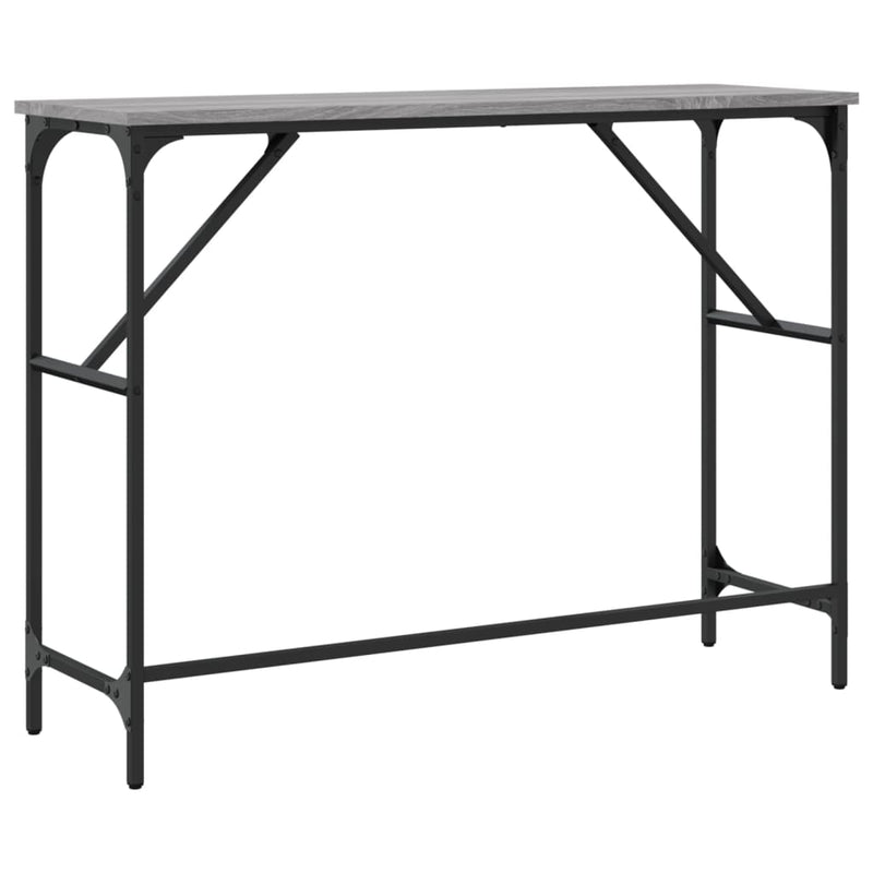 vidaXL szürke sonoma színű szerelt fa tálalóasztal 100x32x75 cm