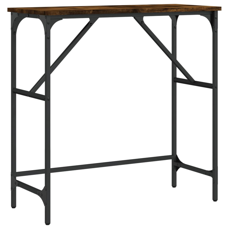 vidaXL füstös tölgy színű szerelt fa tálalóasztal 75x32x75 cm