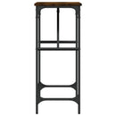 vidaXL füstös tölgy színű szerelt fa tálalóasztal 75x32x75 cm