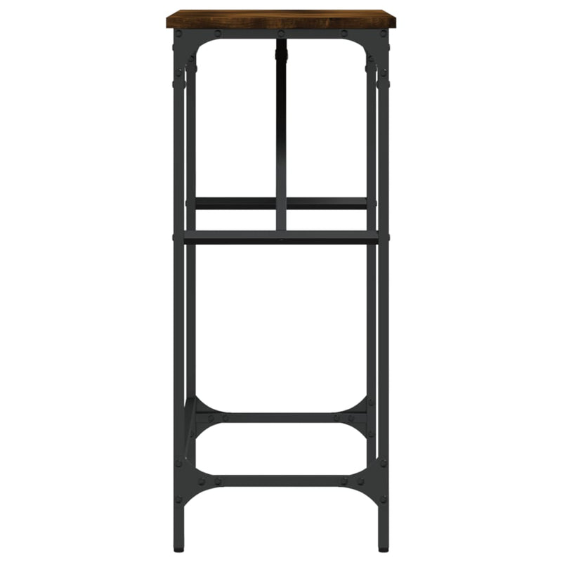 vidaXL füstös tölgy színű szerelt fa tálalóasztal 75x32x75 cm