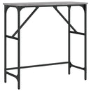 vidaXL szürke sonoma színű szerelt fa konzolasztal 75x32x75 cm