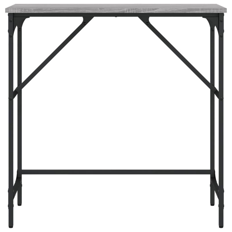 vidaXL szürke sonoma színű szerelt fa konzolasztal 75x32x75 cm
